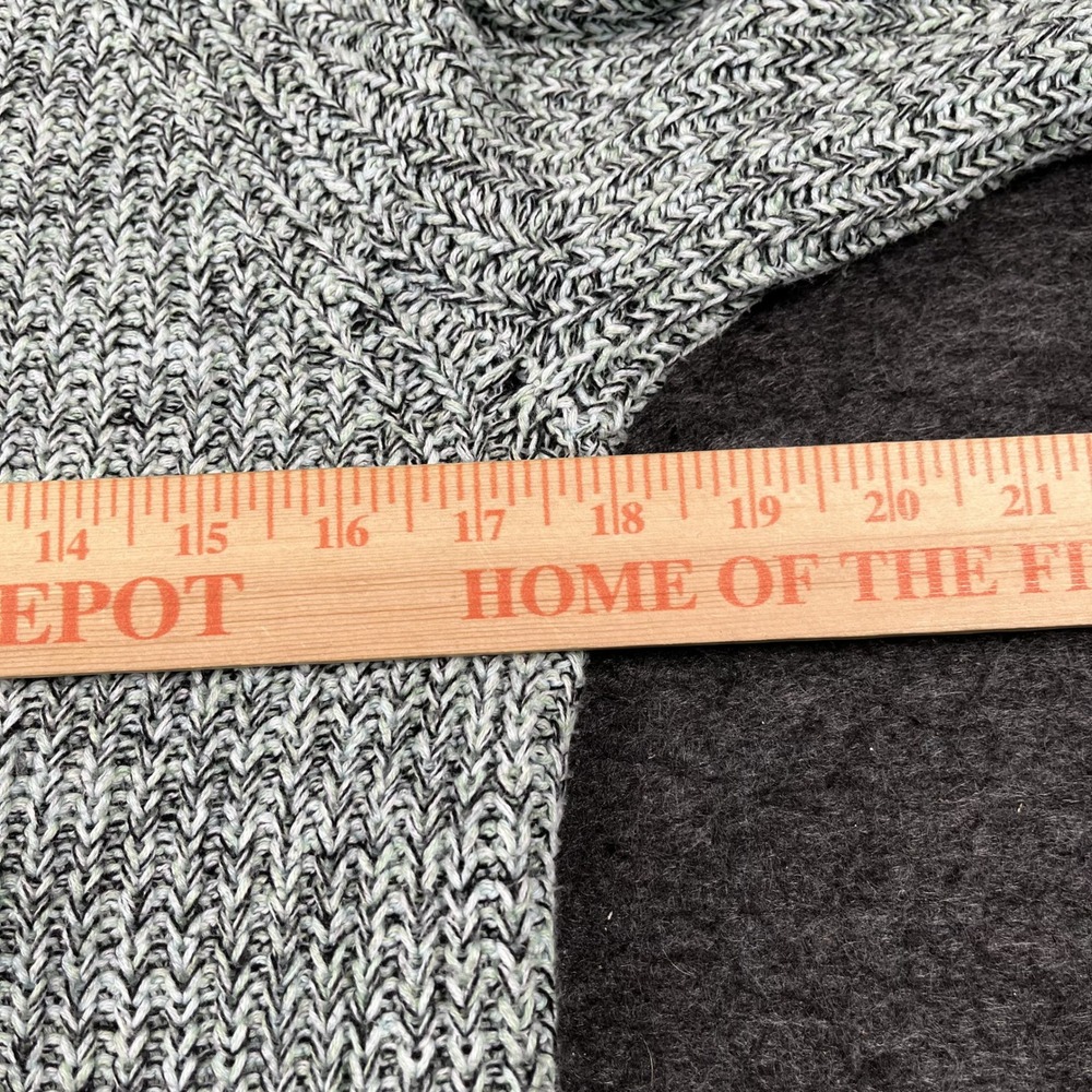 American Eagle Outfitters Sweater Womens Medium Marled Gray Knit Cotton Winter - Picture 3 of 7